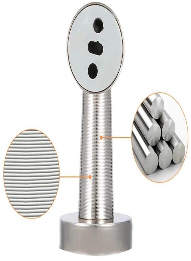 JAGGER JBA260 سدادة مغناطيسية للأبواب شديدة التحمل من الفولاذ المقاوم للصدأ مقاس 4 بوصات | سدادة باب | مغناطيسات لتثبيت الباب | مغناطيس باب بزاوية 360 درجة مع وصلة لولبية، عبوة من قطعتين - Image 2